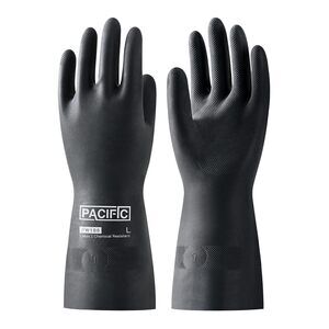 Chemical Resistant Gloves, Heavy Duty Industrial Rubber Gloves